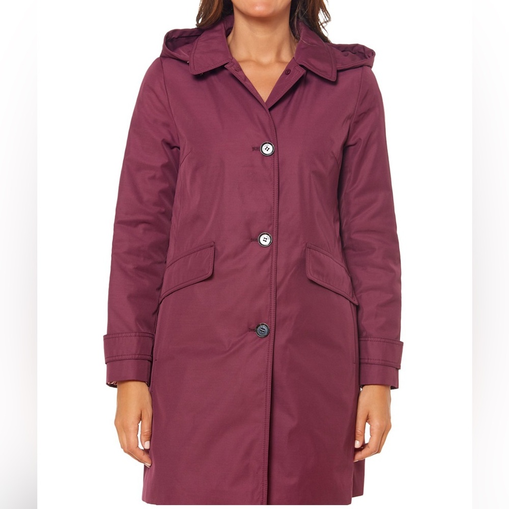 NEW - Kate Spade Hooded Trench Coat - Size Medium